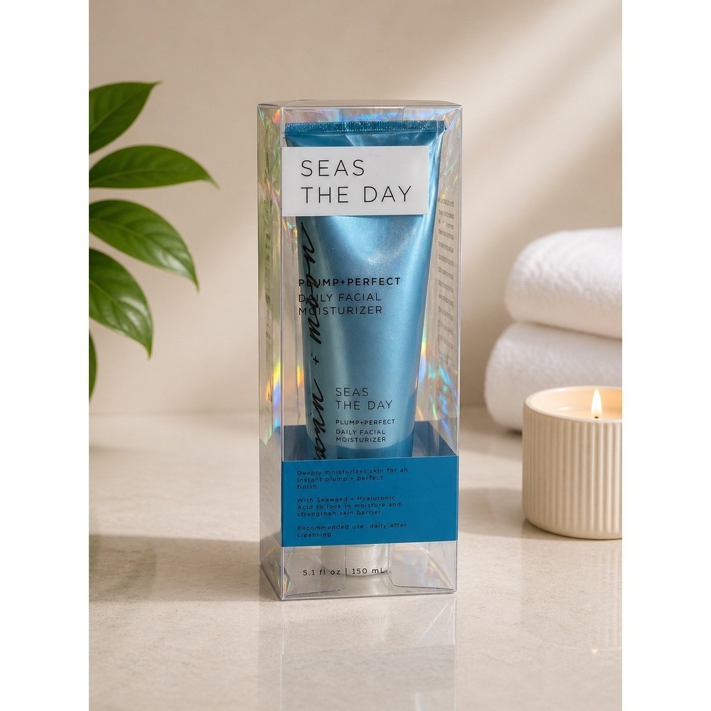 Sun + Moon Seas The Day Plump + Perfect Daily Facial Moisturizer 5.1oz New